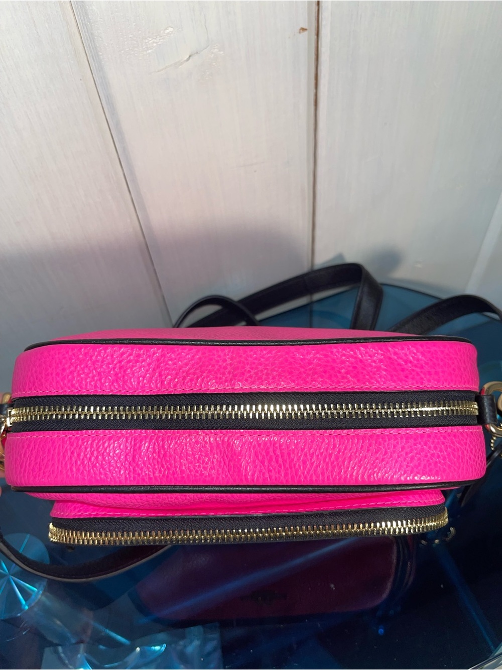 COACH Court Crossbody Bag Fluorescent Pink C6078 NWOT - Picture 9 of 13